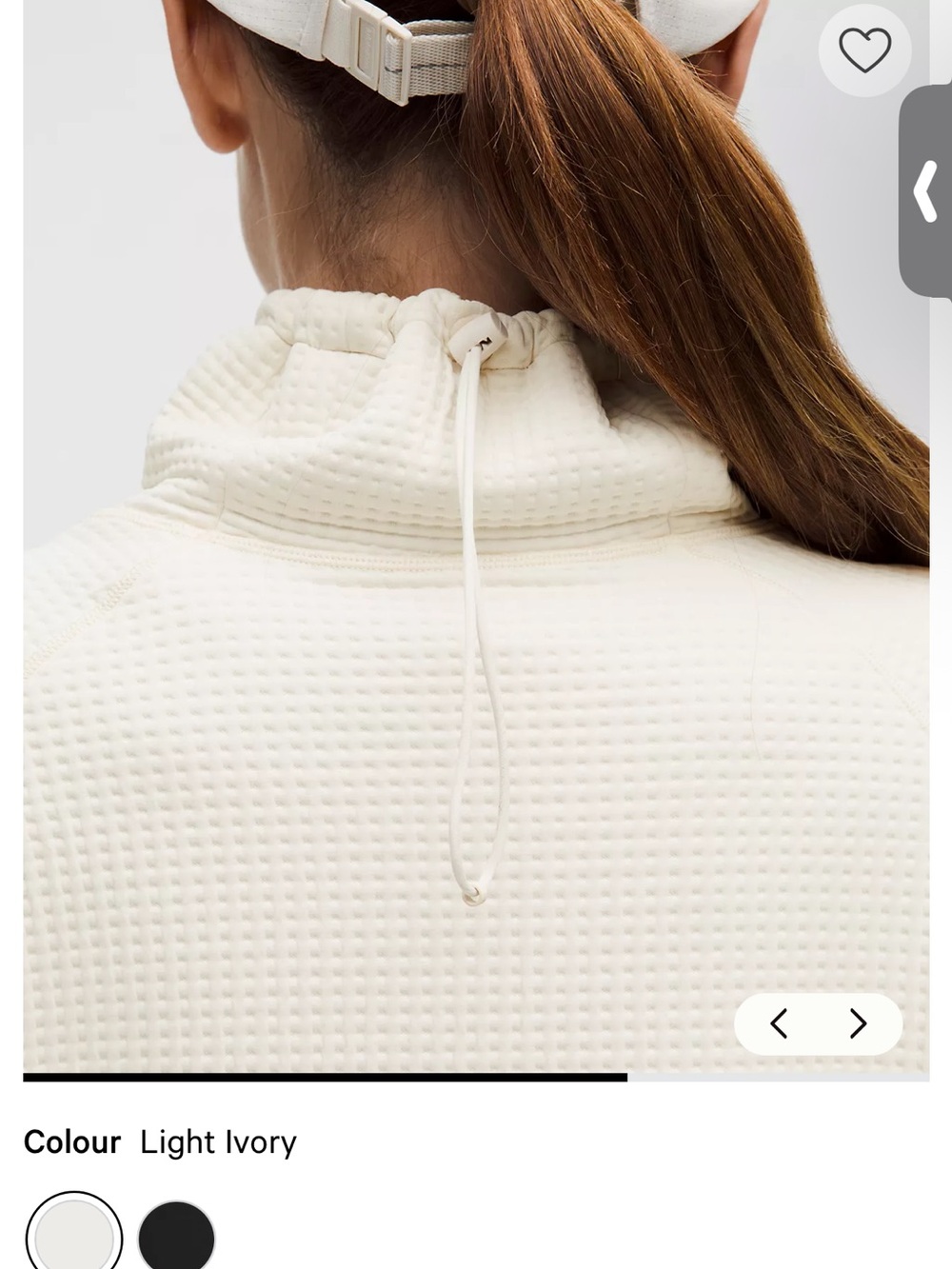 Lululemon Waffle-Knit Funnel-Neck Long-Sleeve Shirt size 6 - Picture 6 of 12